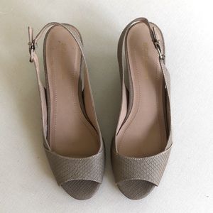 BCBG Generation Sling Back Open Toe Heel